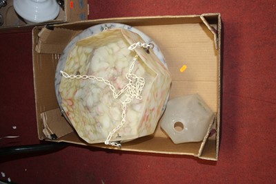 Lot 151 - An early 20th century glass ceiling light...