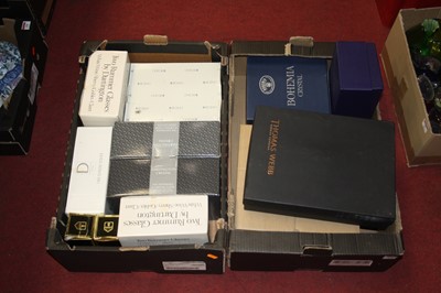 Lot 161 - Two boxes of crystal, to include Thomas Webb,...