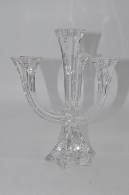 Lot 190 - A Vileroy & Boch crystal four-branch table...