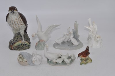 Lot 196 - A collection of various porcelain models of...