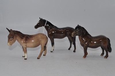 Lot 209 - A Beswick model of a donkey, No.1364B, natural...