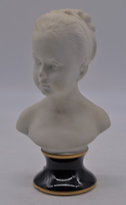 Lot 210 - An Unter Weiss Bach parian bust of a young...