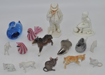 Lot 226 - A box of glassware and ceramics, to include a...