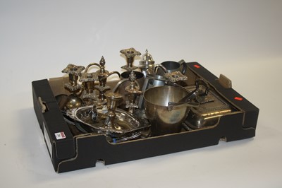 Lot 286 - A box of silver plated wares, to include...