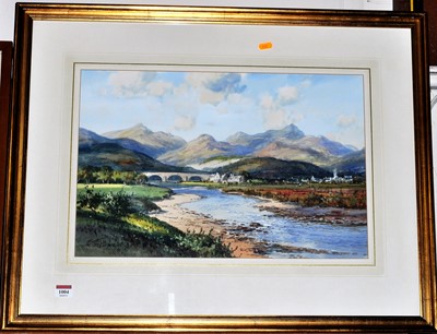 Lot 1004 - George Trevor - Royal Deeside, river landscape,...