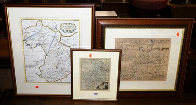 Lot 1043 - Christopher Saxton - Huntingdon, engraved...