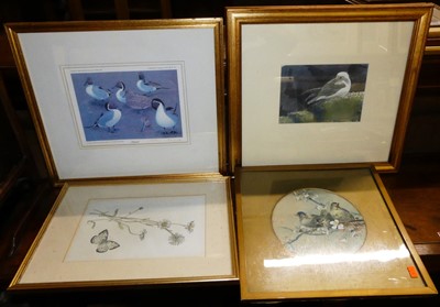 Lot 1044 - Assorted watercolours and drawings, to inlcude...