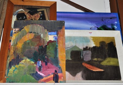 Lot 1016 - Contemporary school - three amateur untitled...