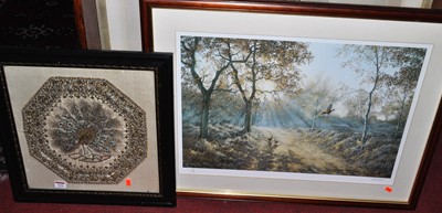 Lot 1028 - Neil Spilman - Game Birds on a Sunlit Morning,...