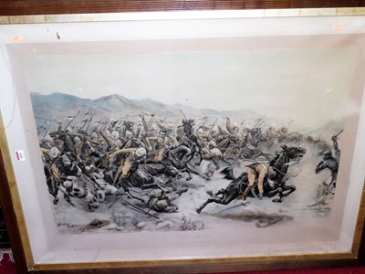 Lot 1036 - Stanley Berkeley - Omdurman, a charge of 21st...