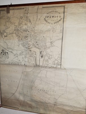 Lot 1151 - Edward E White - a large detailed map of...