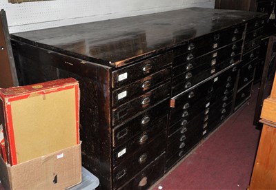 Lot 1159 - An extremely large pitched pine surveyor's...