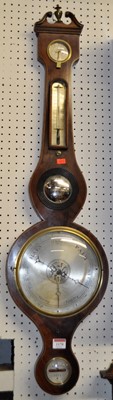 Lot 1170 - An early 19th century mahogany four dial wheel...