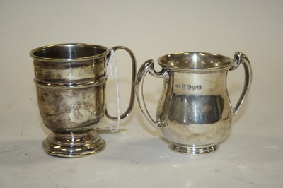 Lot 304 - A George III silver twin handled cup,...