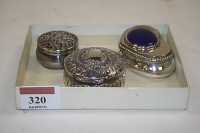 Lot 320 - A Victorian silver heart-shaped pill box, the...