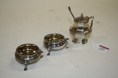 Lot 322 - A pair of Victorian silver table salts, London...