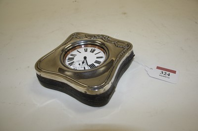 Lot 324 - A Victorian silver plated Goliath pocket watch,...