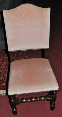 Lot 1215 - A set of six contemporary joined oak and...