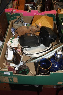 Lot 622 - Two boxes of miscellaneous items, to include a...