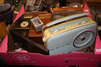 Lot 623 - Two boxes of miscellaneous items, to include a...