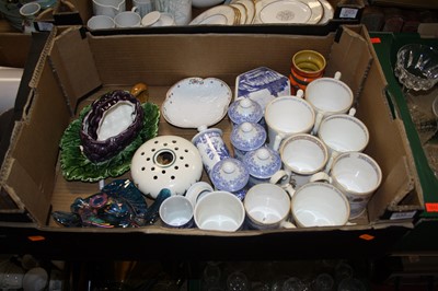 Lot 632 - Four boxes of miscellaneous items, to include...