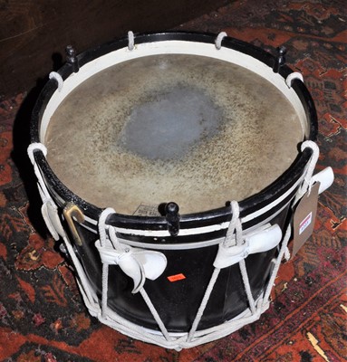 Lot 1223 - A painted metal military band drum