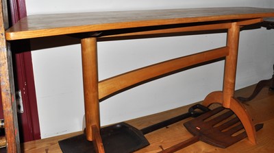 Lot 1229 - Tom Luxmoore - a contemporary ash plank top...