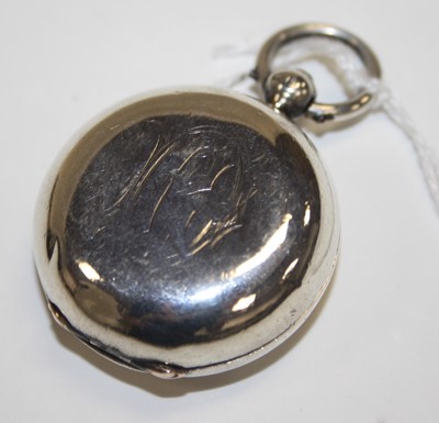 Lot 335 - An Edward VII silver pocket sovereign case,...