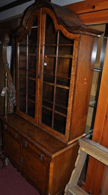 Lot 1235 - An early 20th century figured walnut and...