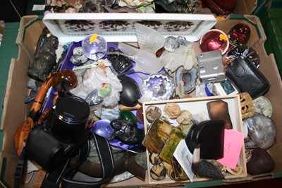 Lot 643 - Two boxes of miscellaneous items to include a...