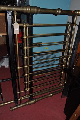 Lot 1240 - A Victorian style tubular brass and black...