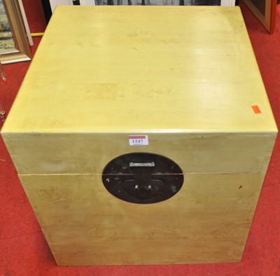 Lot 1247 - A contemporary eastern lime green painted and...