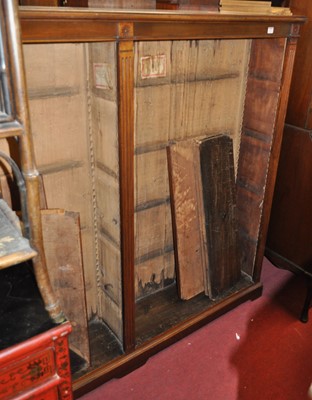 Lot 1252 - A late Victorian mahogany freestanding twin...