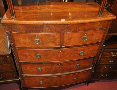 Lot 1257 - A mid-Victorian mahogany and flame mahogany...