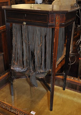 Lot 1288 - An Edwardian mahogany, satinwood inlaid and...