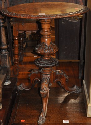 Lot 1295 - A mid-Victorian figured walnut and floral...