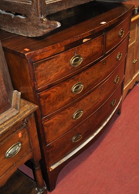 Lot 1302 - A mid-19th century mahogany and flame mahogany...