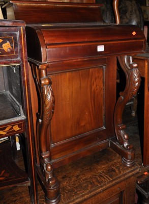 Lot 1322 - A contemporary hardwood piano top davenport,...