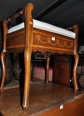 Lot 1324 - An Edwardian mahogany and satinwood inlaid...