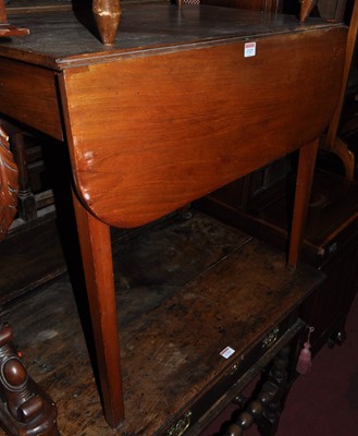 Lot 1325 - A 19th century mahogany Pembroke table, having...