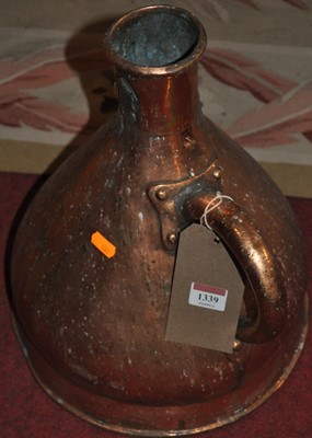 Lot 1339 - An early 20th century copper single handled...
