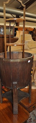 Lot 1351 - An early 20th century oak and coppered...