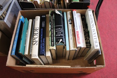 Lot 650 - Two boxes of assorted mainly hardback antiques...