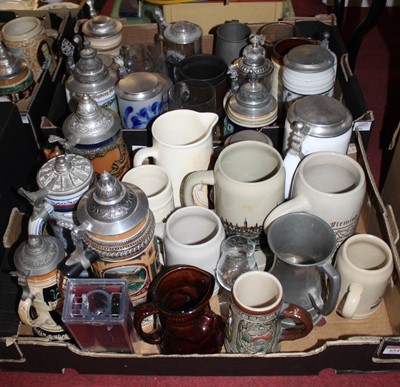 Lot 654 - Four boxes of miscellaneous items to include...