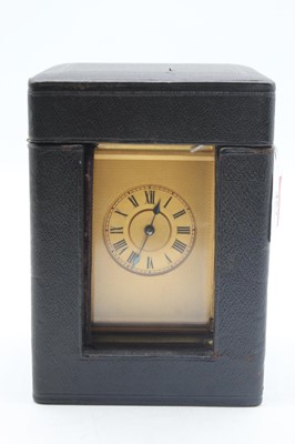 Lot 457 - An early 20th century brass cased carriage...