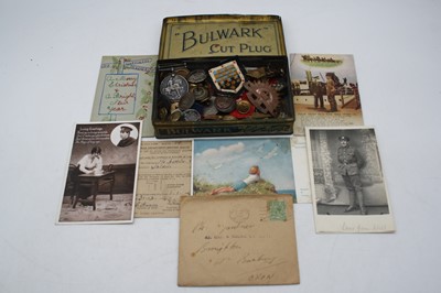 Lot 466 - Collection of military items & emphemera to...