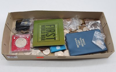 Lot 478 - Various coinage, to include a gothic Victorian...