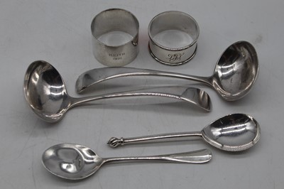 Lot 484 - A pair of George V silver Old English pattern...