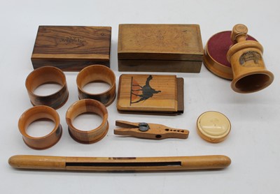 Lot 486 - A collection of various treen to include...