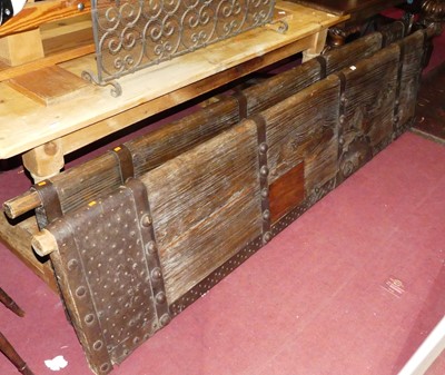 Lot 1383 - A pair of large and heavy Eastern hardwood and...
